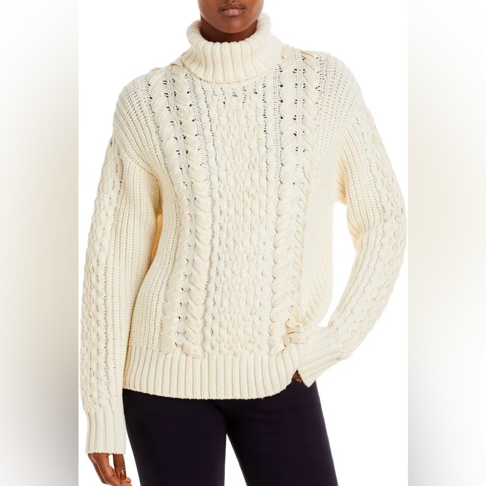 Jason Wu Cream Cable Knit Sweater